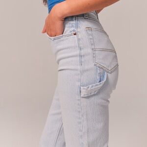 ABERCROMBIE 90s Relaxed High Rise Light Carpenter Jeans size 28